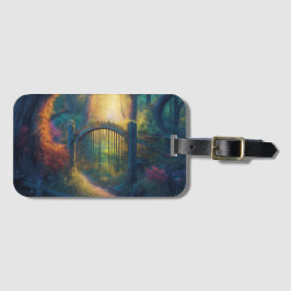 Etiqueta De Bagagem Jardim Florestal Encantado | Arte Digital