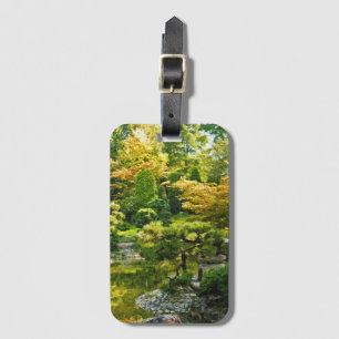 Etiqueta De Bagagem Jardim Japonês - Estética Tradicional