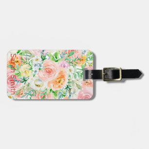Etiqueta De Bagagem Jardim romântico de Pastel