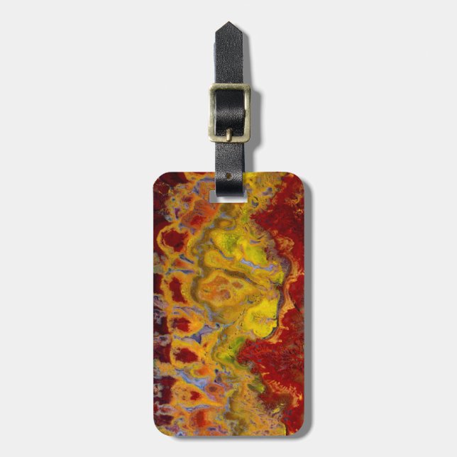 Etiqueta De Bagagem Jasper Crayola Vermelho (Frente Vertical)