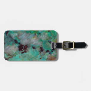 Etiqueta De Bagagem Jasper Crisocola Azul