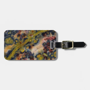 Etiqueta De Bagagem Jasper Oceano close-up abstrato