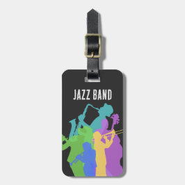 Etiqueta De Bagagem Jazz players, jazz night festival, compota, concer