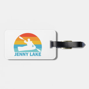 Etiqueta De Bagagem Jenny Lake Grand Teton National Park Kayak