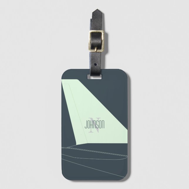 Etiqueta De Bagagem Jet-Setter (Frente Vertical)