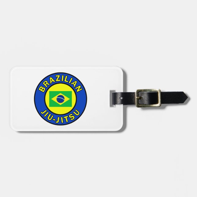 Etiqueta De Bagagem Jiu Jitsu (Frente Horizontal)