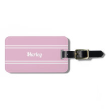 Jogador de Golfe Nome Personalizado Moderno Rosa e