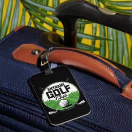 Etiqueta De Bagagem Jogador do Clube Golf Pro Golf, nome personalizado