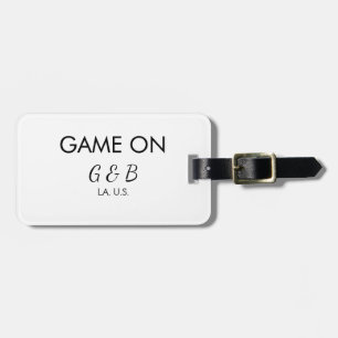 Etiqueta De Bagagem Jogo para adicionar nome do casal localidade da fe