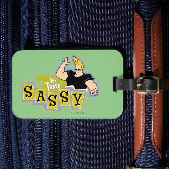 Etiqueta De Bagagem Johnny Bravo - Ei, Lá Sassy (Frente Insitu 4)