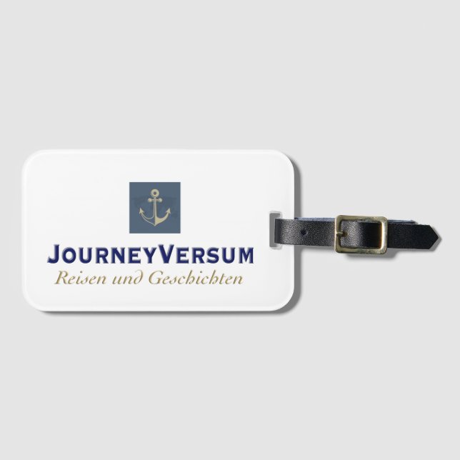 Etiqueta De Bagagem JourneyVersum Logo - Gepäckanhänger (Frente Horizontal)