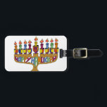 Etiqueta De Bagagem Judaica Happy Hanukkah Dreidel Menorah<br><div class="desc">Você está vendo The Lee Hiller Designs Collection of Home and Office Decor,  Roupa,  Gifts and Coleções. As Designs incluem Lee Hiller Photoographic e Mixed Media Digital Art Collection. Você pode ver sua fotografia da Nature em http://HikeOurPlanet.com/ e seguir seu blog de caminhada no Hot Primavera National Park.</div>