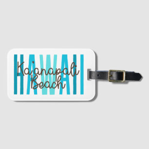 Etiqueta De Bagagem Ka'anapali Beach Hawaii (Oceano)