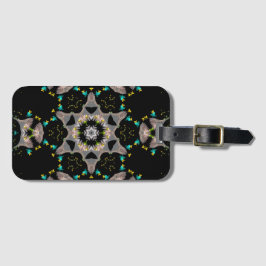 Etiqueta De Bagagem Kaleidoscópio Noturno de Veludo