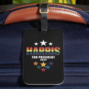 Etiqueta De Bagagem Kamala Harris Arco-íris Orgulho Gay LGBT Eleição 2