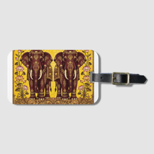 Etiqueta De Bagagem Kandyan Royal Maroon Tusker Fleece -Sri Lanka