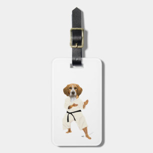 Etiqueta De Bagagem Karate Beagle