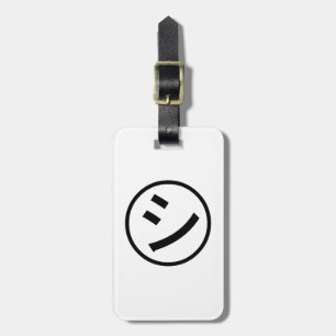 Etiqueta De Bagagem Katakana Emoji de sorriso/Emoticon de Shi Kana do