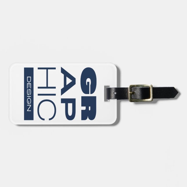 Etiqueta De Bagagem Kean MGC Graphic Design (Frente Horizontal)