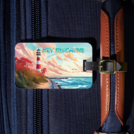 Etiqueta De Bagagem Key Biscayne, Florida Keys