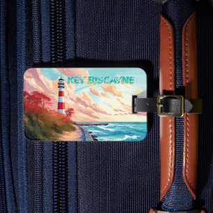 Etiqueta De Bagagem Key Biscayne, Florida Keys