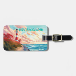 Etiqueta De Bagagem Key Biscayne, Florida Keys