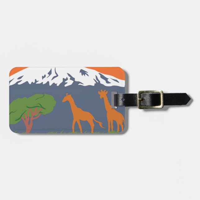 Etiqueta De Bagagem Kilimanjaro (Frente Horizontal)