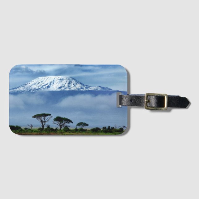 Etiqueta De Bagagem Kilimanjaro Kenya (Frente Horizontal)