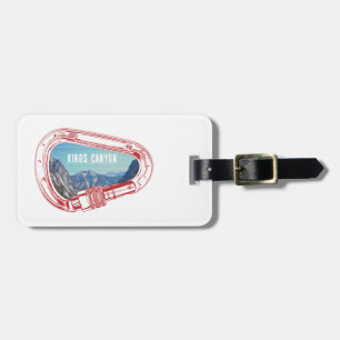 Etiqueta De Bagagem Kings Canyon Subindo Carabiner