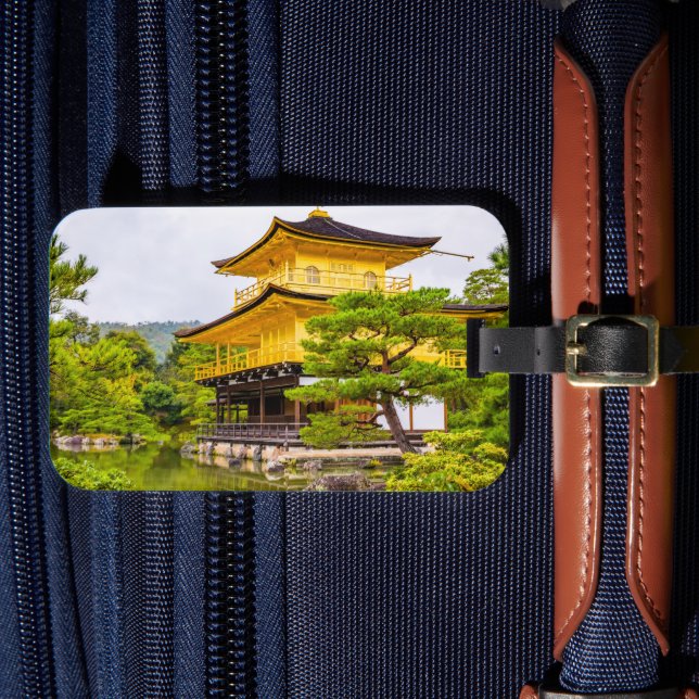 Etiqueta De Bagagem Kinkaku-ji, pavilhão de ouros, Quioto (Frente Insitu 4)