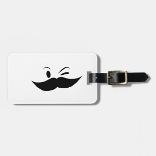 Etiqueta De Bagagem Kinky Mustache