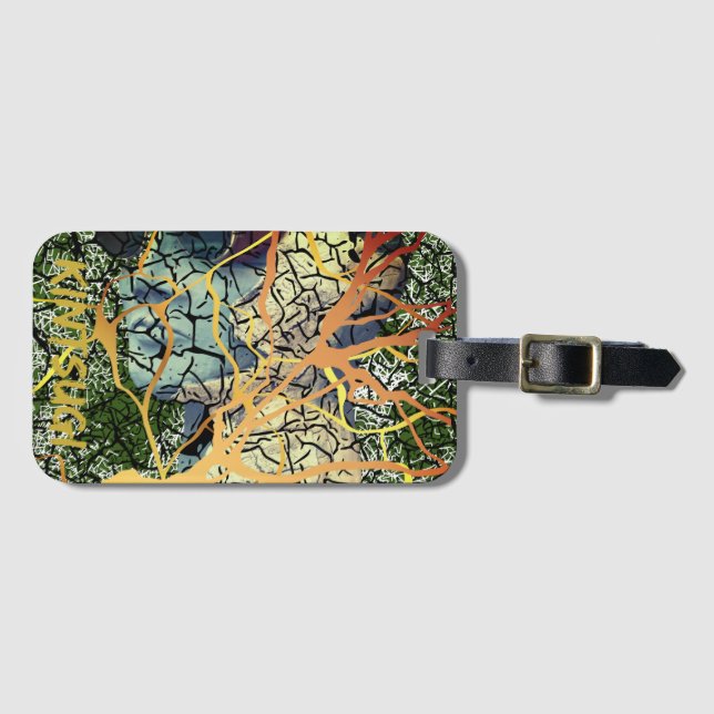 Etiqueta De Bagagem Kintsugi - reparierte Identität (Frente Horizontal)