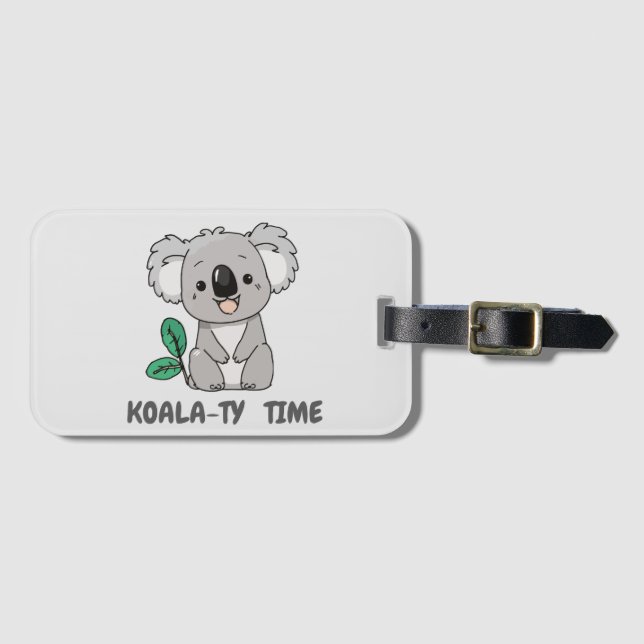 Etiqueta de Bagagem Koala (Frente Horizontal)