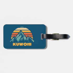 Etiqueta De Bagagem Kuwohi Carolina do Norte Tennessee Retro Turquesa