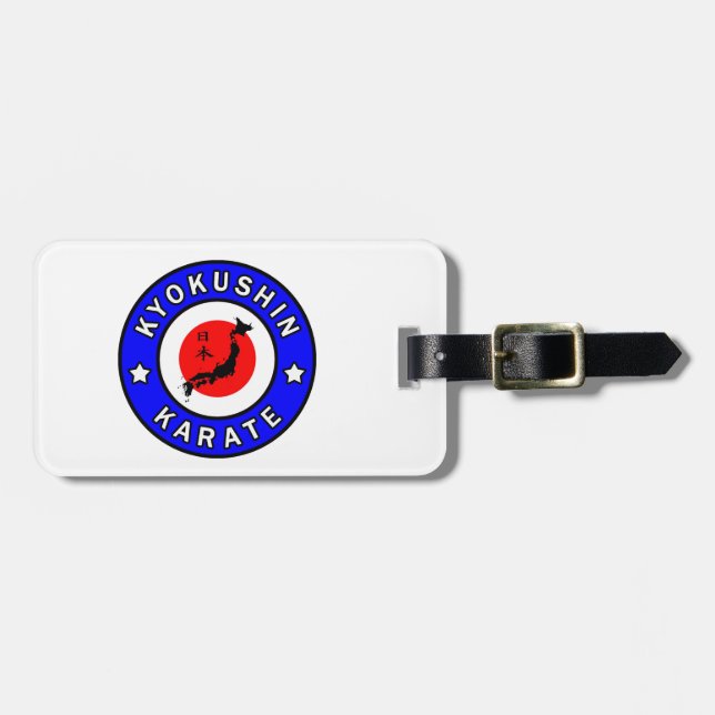 Etiqueta De Bagagem Kyokushin Karate (Frente Horizontal)
