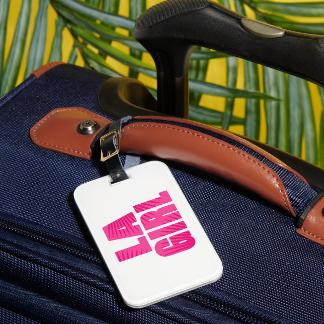 Etiqueta de Bagagem LA Girl (Frente Insitu 1)