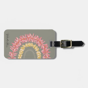 Etiqueta De Bagagem Lā Personalizada Lei por Wander With Aloha