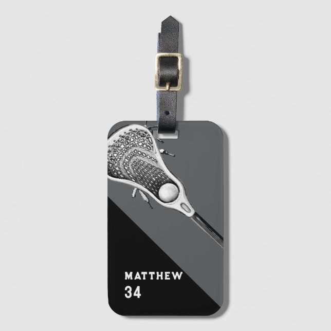 Etiqueta De Bagagem Lacrosse Gear Bag (Frente Vertical)