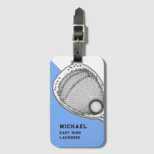 Etiqueta De Bagagem Lacrosse Goalie