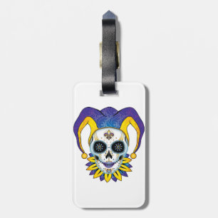 Etiqueta De Bagagem Lady Jester Skull