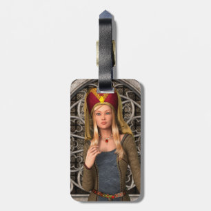 Etiqueta De Bagagem Lady Medieval
