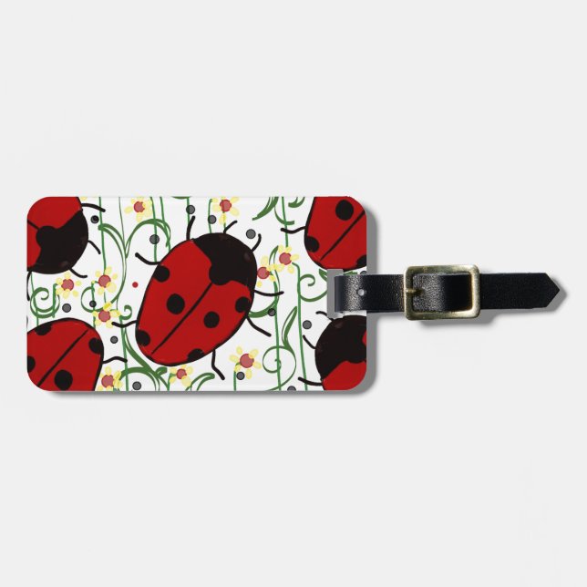 Etiqueta De Bagagem Ladybug Art (Frente Horizontal)