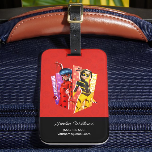 Etiqueta De Bagagem Ladybug e Vesperia Graphic (Frente Insitu 2)