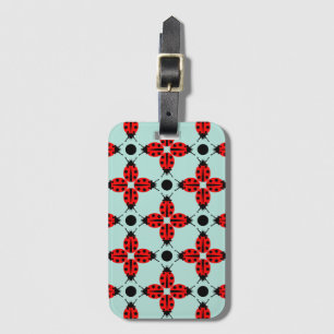 Etiqueta De Bagagem Ladybug Pattern