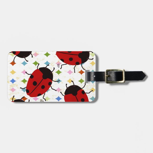 ETIQUETA DE BAGAGEM LADYBUGS (Frente Horizontal)