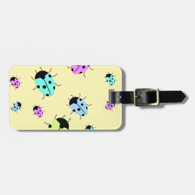ETIQUETA DE BAGAGEM LADYBUGS (Frente Horizontal)