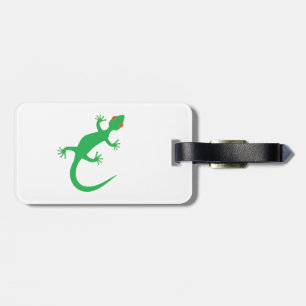 Etiqueta De Bagagem Lagarto verde-claro