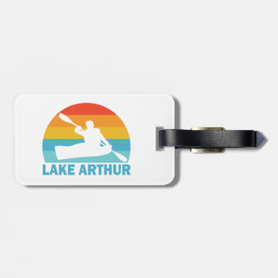 Etiqueta De Bagagem Lago Arthur Pensilvânia Kayak
