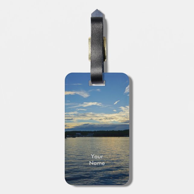 Etiqueta De Bagagem Lago Azul De Ozarks (Traseira Vertical)