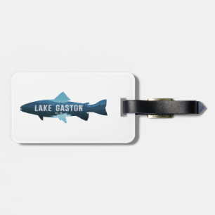 Etiqueta De Bagagem Lago Gaston North Carolina Virginia Fish